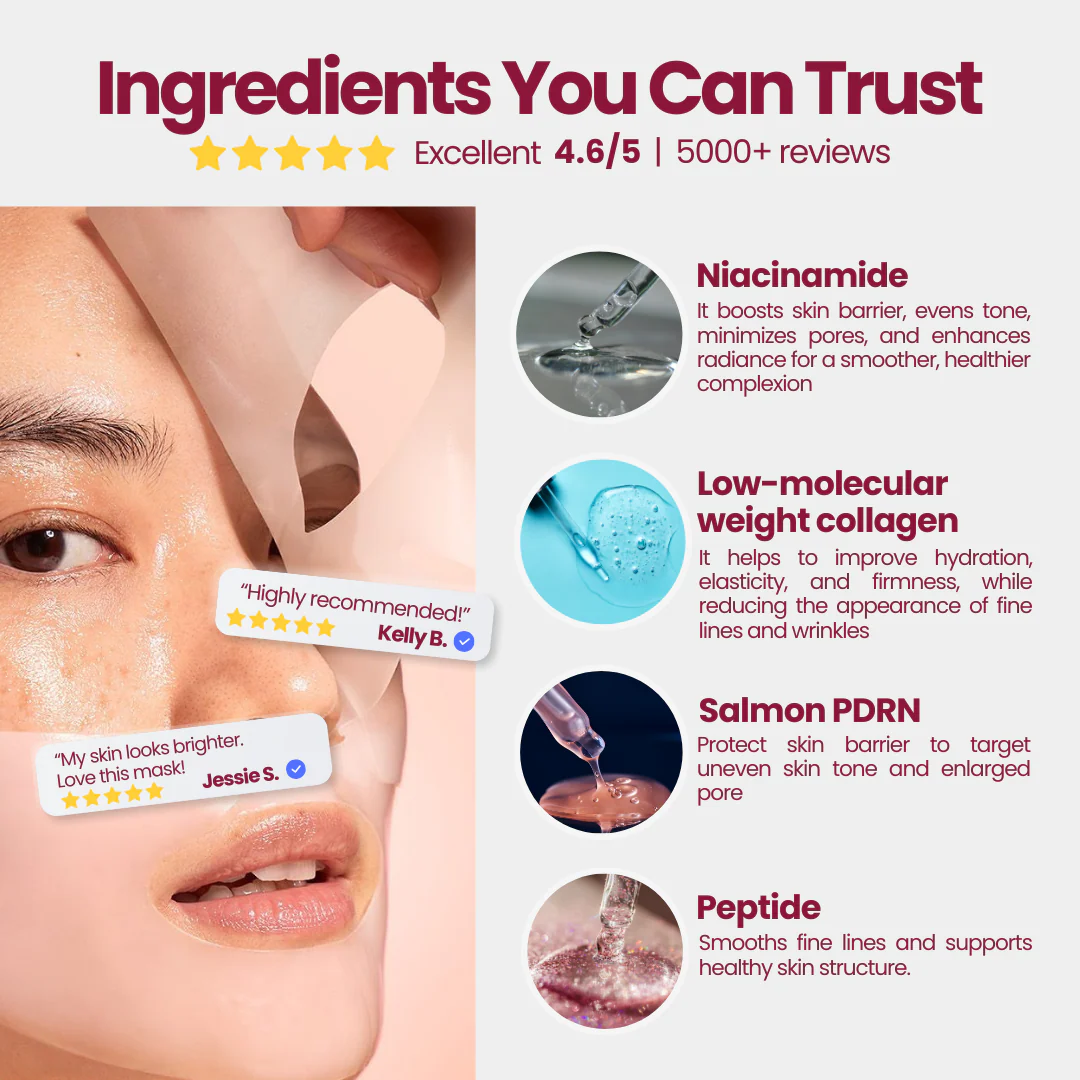 Salmon PDRN Collagen Mask - Image 8